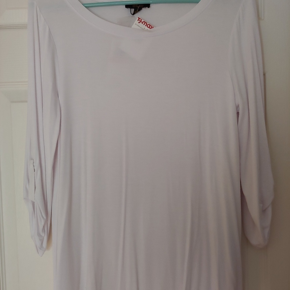 White 3/4 Sleeve Shirt